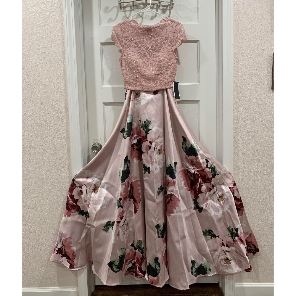 Jodi Kristopher 2-Piece A-Line Ballgown Prom Dress